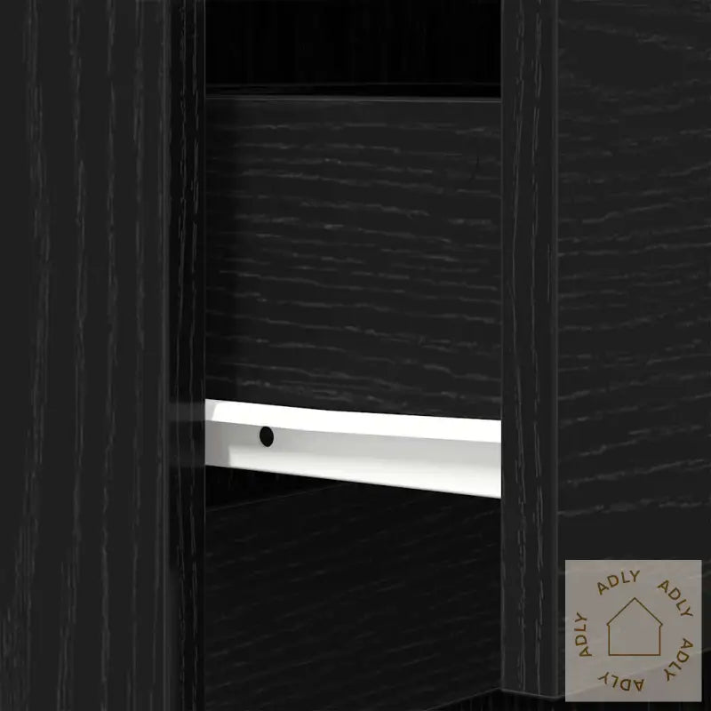 Nattbord Svart 39X35X125 Cm Konstruert Tre