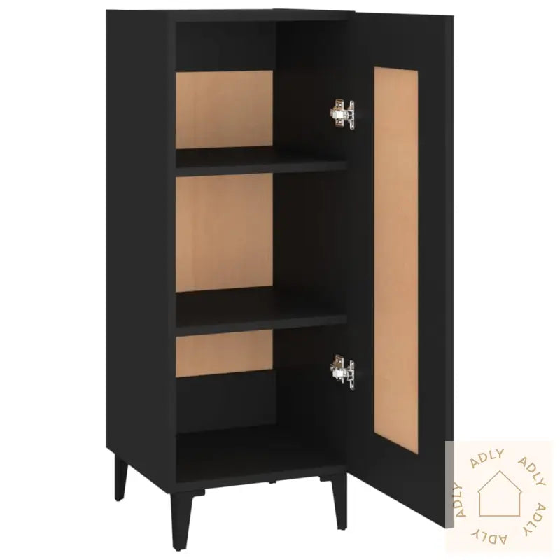 Skjenk Svart 34,5X34X90 Cm Konstruert Tre