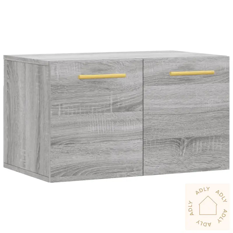 Veggskap Grå Sonoma 60X36,5X35 Cm Konstruert Tre