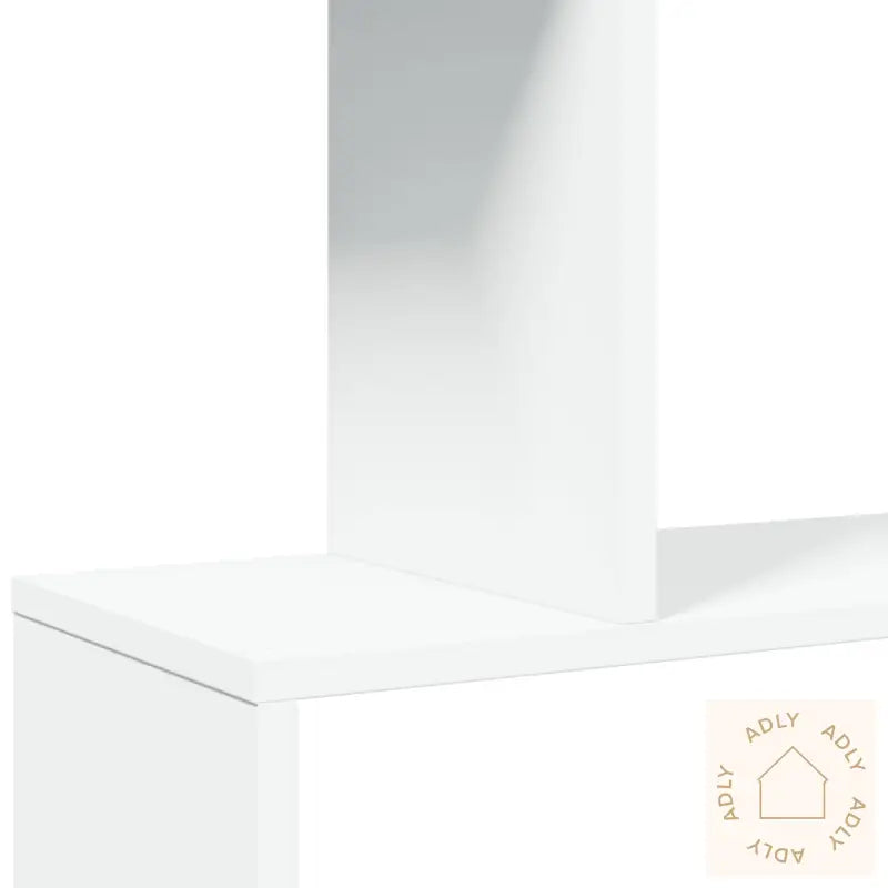 Romdeler Bokhylle 4 Etasjer Hvit 70X24X129 Cm Konstruert Tre