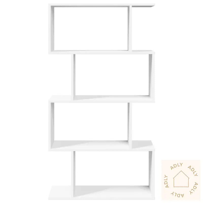 Romdeler Bokhylle 4 Etasjer Hvit 70X24X129 Cm Konstruert Tre