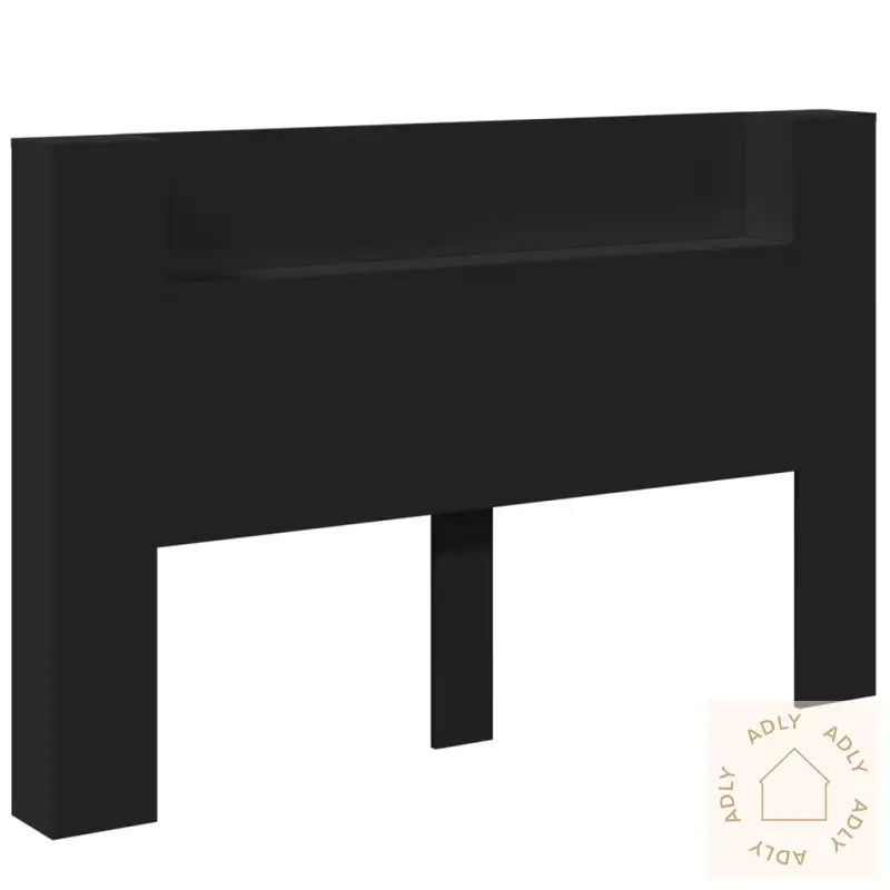 Hodegavl Skap Med Led Svart 160X16,5X103,5 Cm