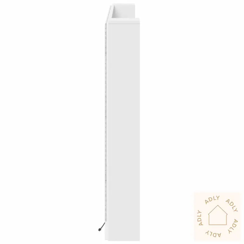 Hodegavl Skap Med Led Hvit 180X16,5X103,5 Cm