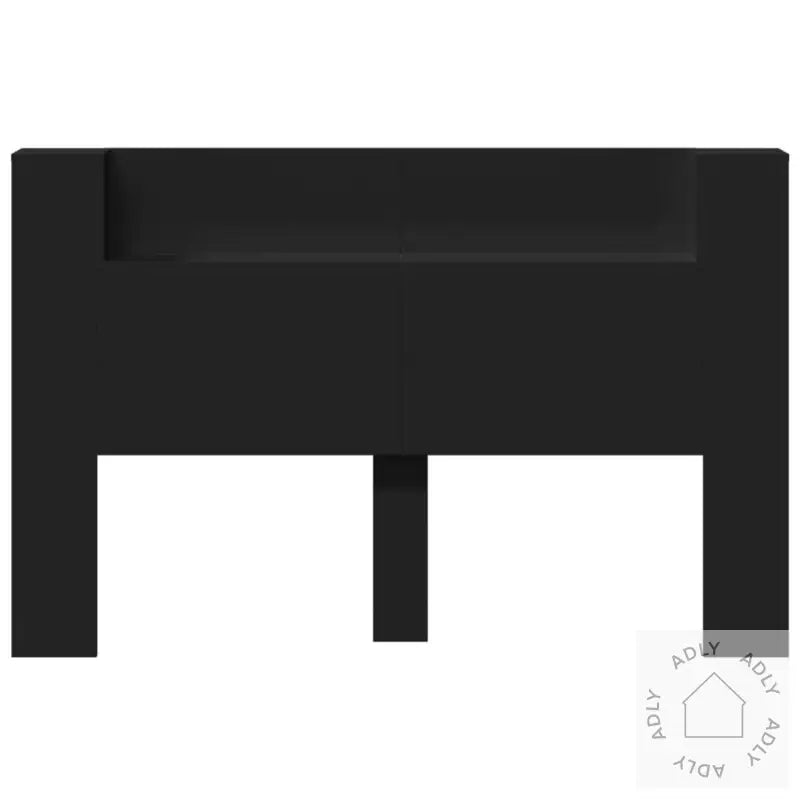 Hodegavl Skap Med Led Svart 160X16,5X103,5 Cm