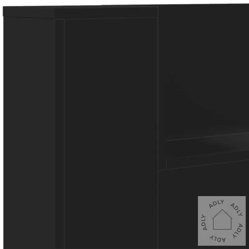 Hodegavl Skap Med Led Svart 160X16,5X103,5 Cm