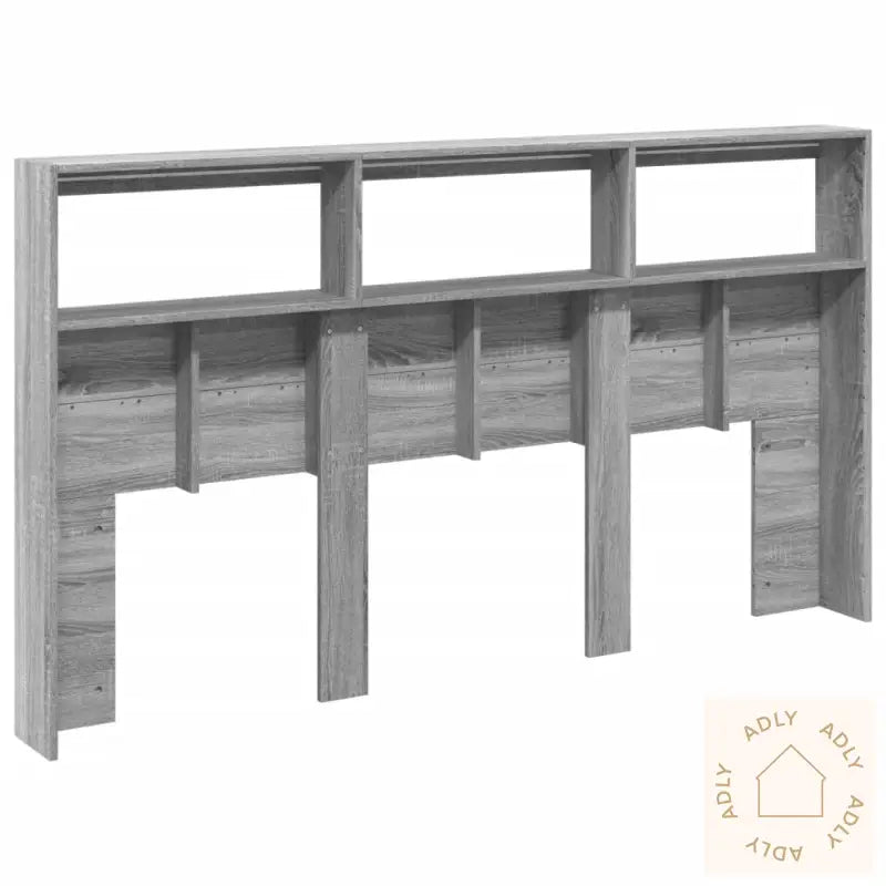 Hodegavl Skap Med Led Grå Sonoma 180X17X102 Cm