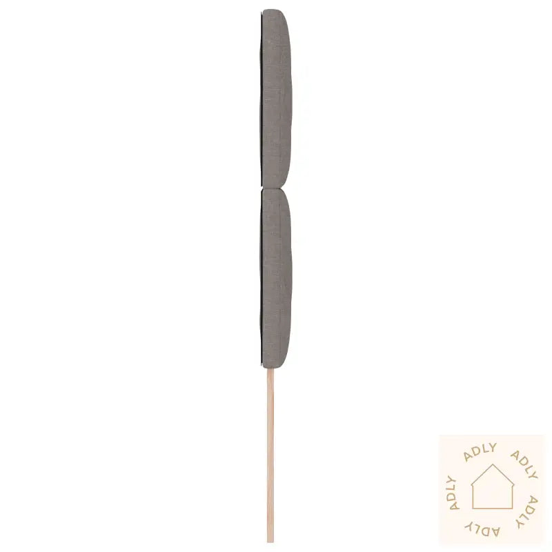 Sengegavl Diamantblokker Design Gråbrun 90 Cm Stoff