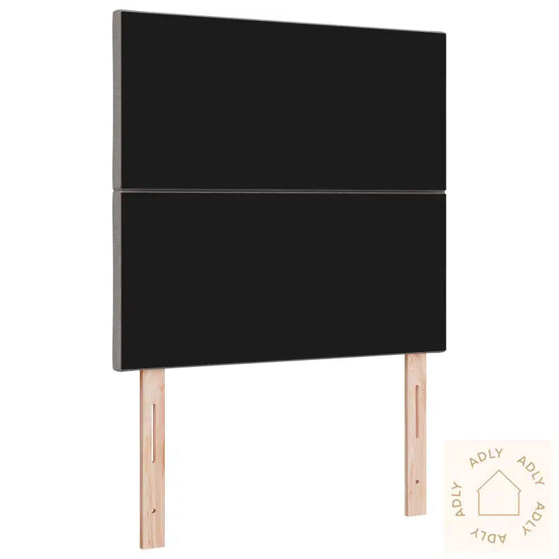 Sengegavl Diamantblokker Design Gråbrun 90 Cm Stoff