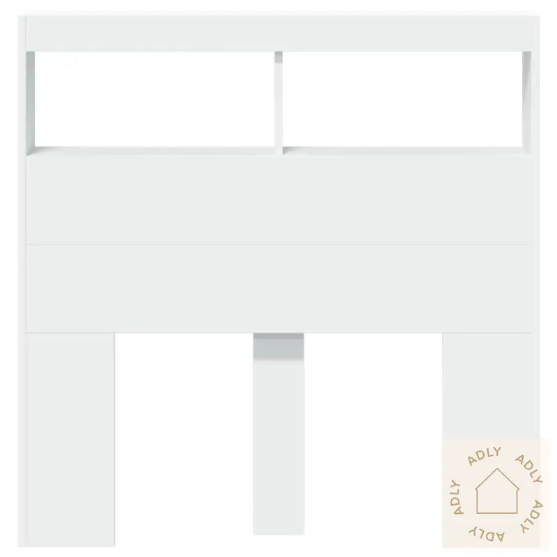 Hodegavl Skap Med Led Hvit 100X17X102 Cm