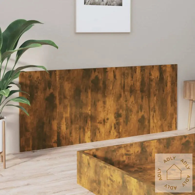 Sengegavl Røkt Eik 200X1,5X80 Cm Konstruert Tre