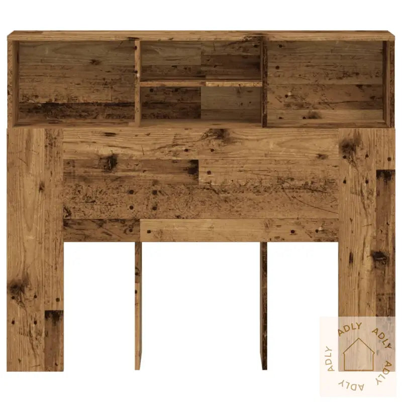 Hodegavl Med Hylle Gammelt Tre 120X19X103,5 Cm Konstruert Tre