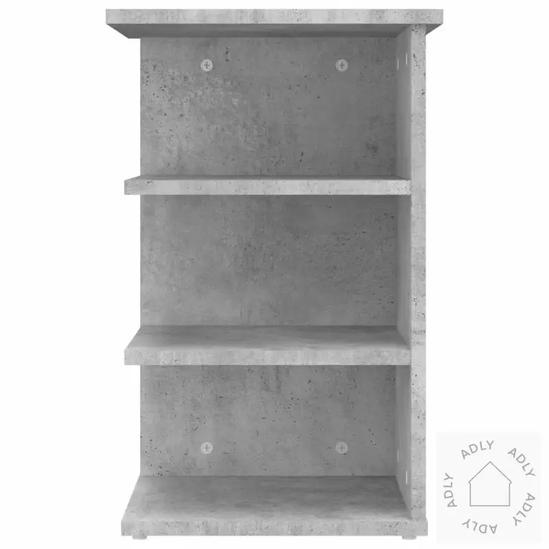 Sideskap Betonggrå 35X35X55 Cm Konstruert Tre