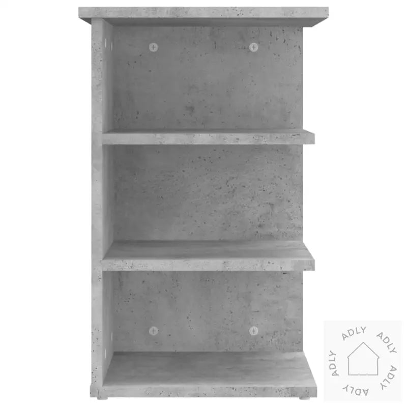 Sideskap Betonggrå 35X35X55 Cm Konstruert Tre