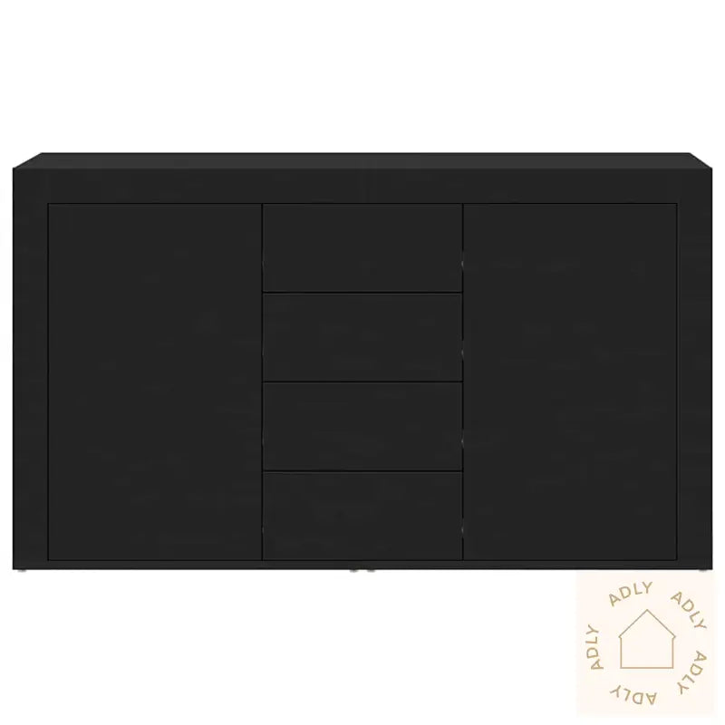 Sideskap Svart Konstruert Tre 120 X 36 X 69 Cm Oppbevaring