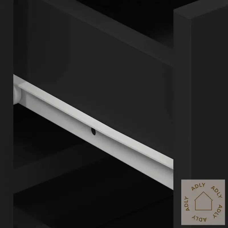 Sideskap Svart Konstruert Tre 120 X 36 X 69 Cm Oppbevaring