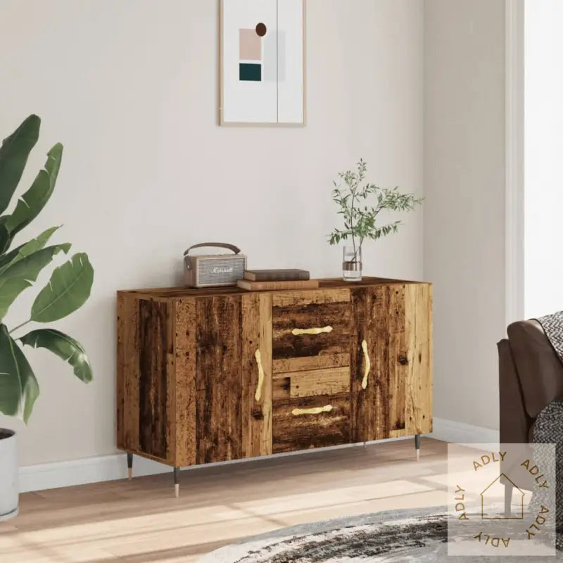 Skjenk Gammelt Tre 100X36X60 Cm Konstruert Tre