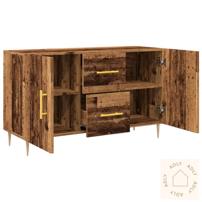 Skjenk Gammelt Tre 100X36X60 Cm Konstruert Tre