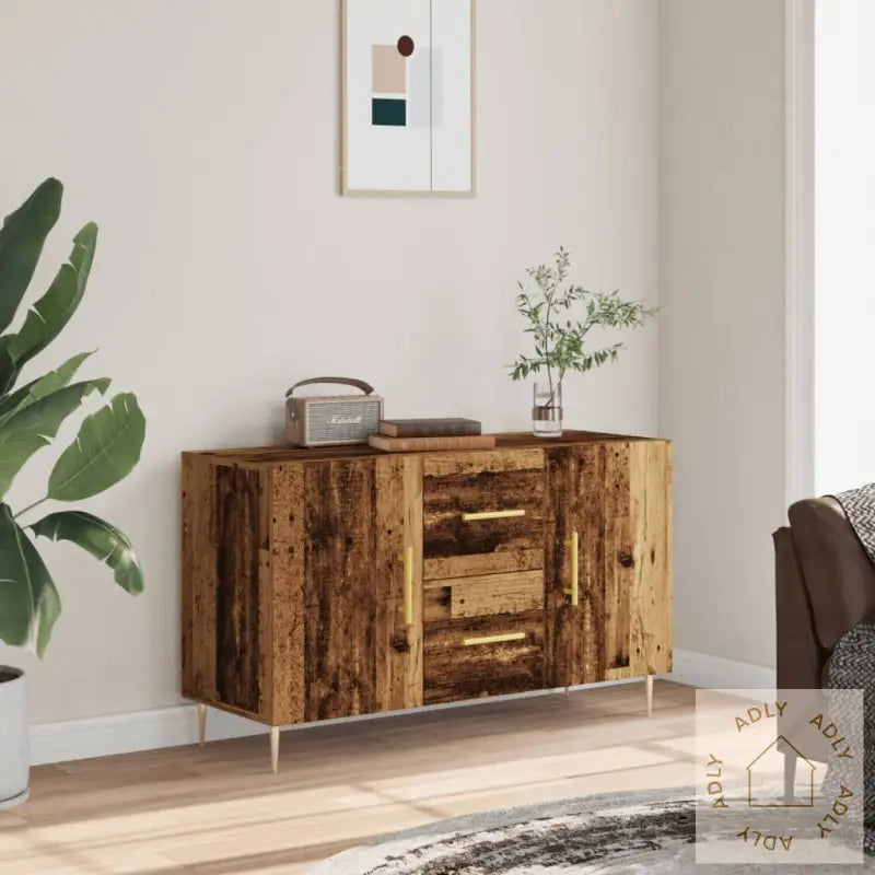 Skjenk Gammelt Tre 100X36X60 Cm Konstruert Tre