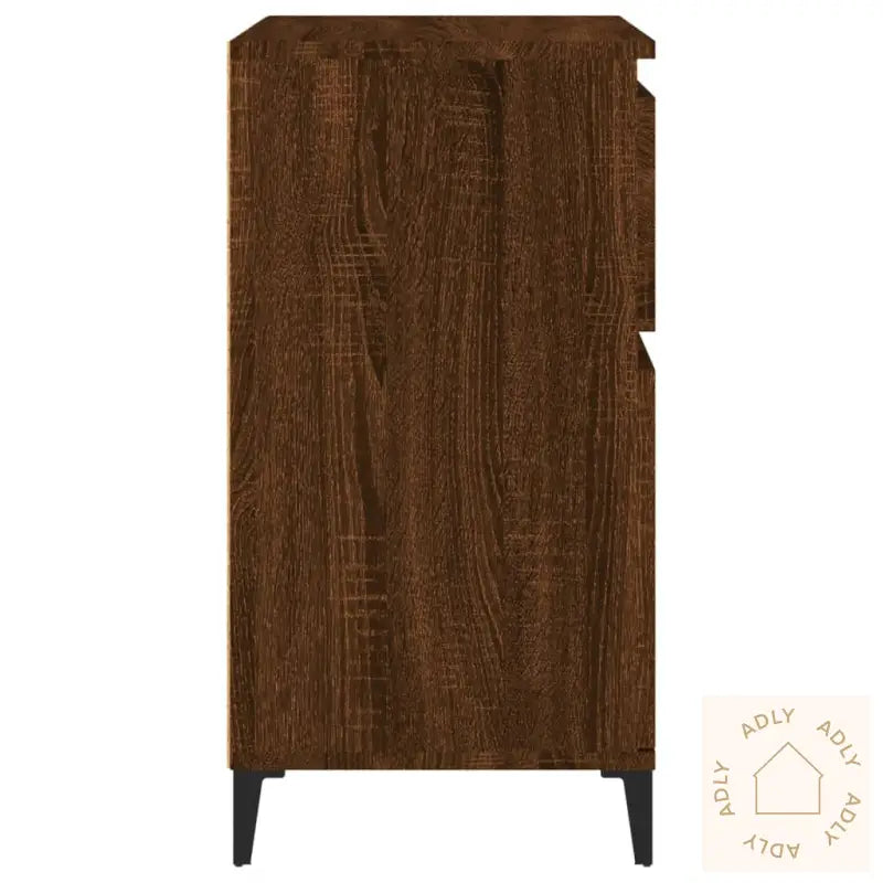 Skjenk Brun Eik 60X35X70 Cm Konstruert Tre
