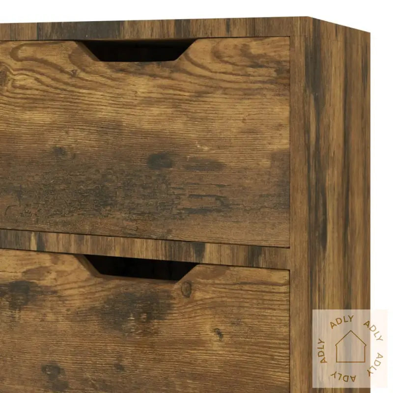 Skjenk Røkt Eik 90X30X72 Cm Konstruert Tre