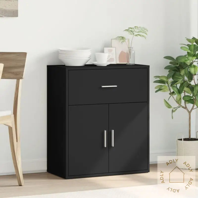 Skjenk Svart 60X31X70 Cm Konstruert Tre