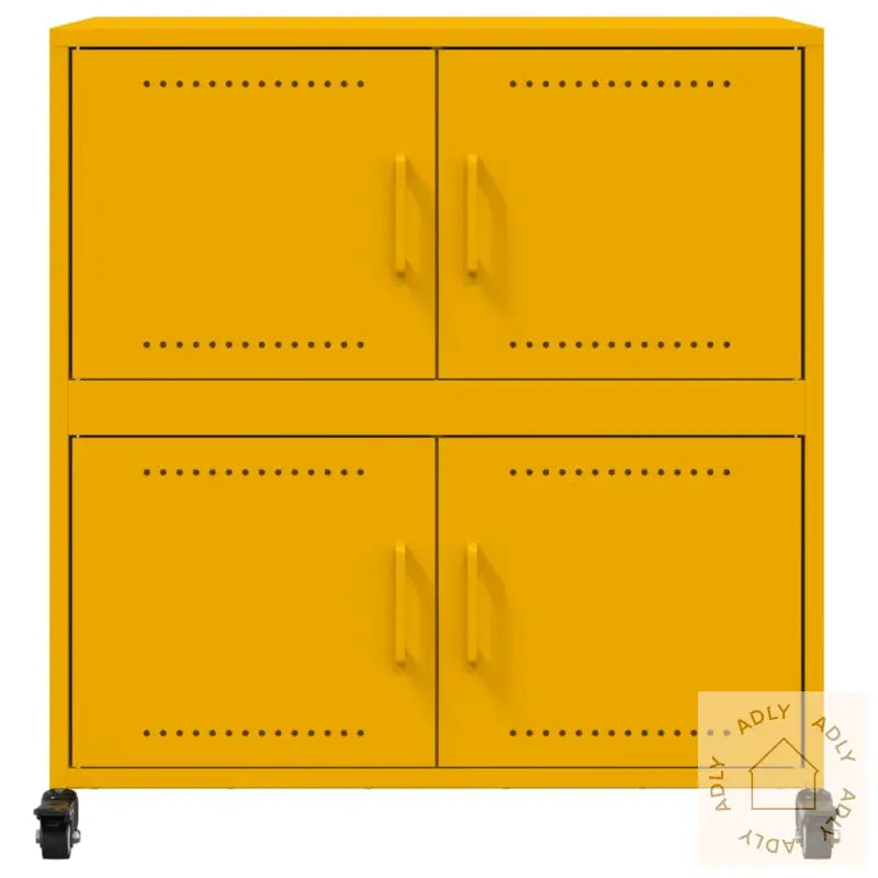 Skjenk Sennepsgul 68X39X72 Cm Stål