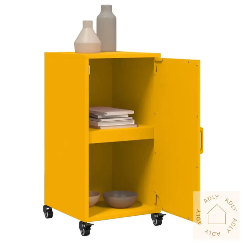 Skjenk Sennepsgul 36X39X72 Cm Stål