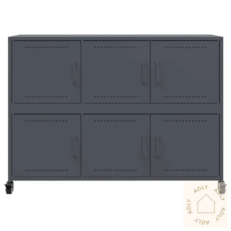 Skjenk Antrasitt 100,5X39X72 Cm Stål