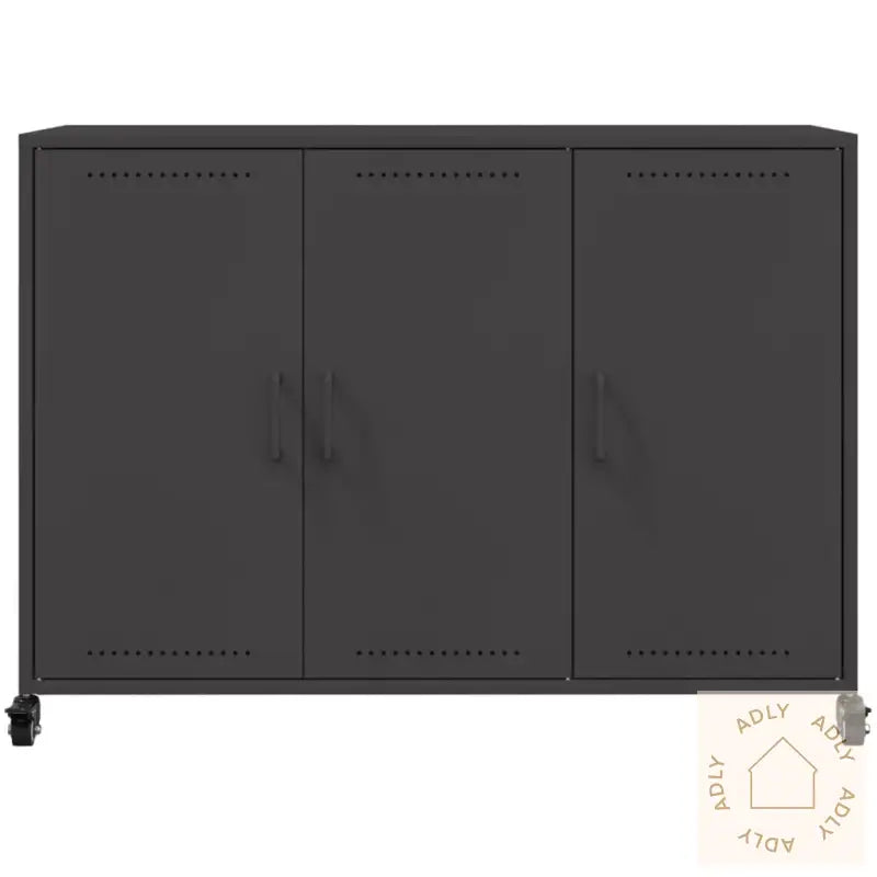 Skjenk Svart 100,5X39X72 Cm Stål