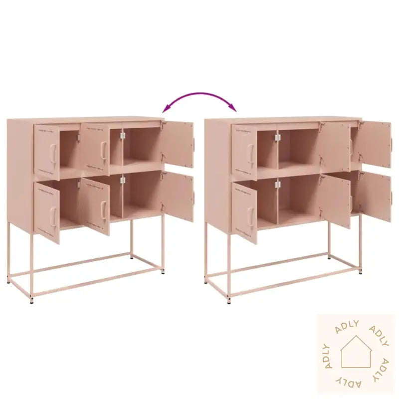 Skjenk Rosa 100,5X39X107 Cm Stål