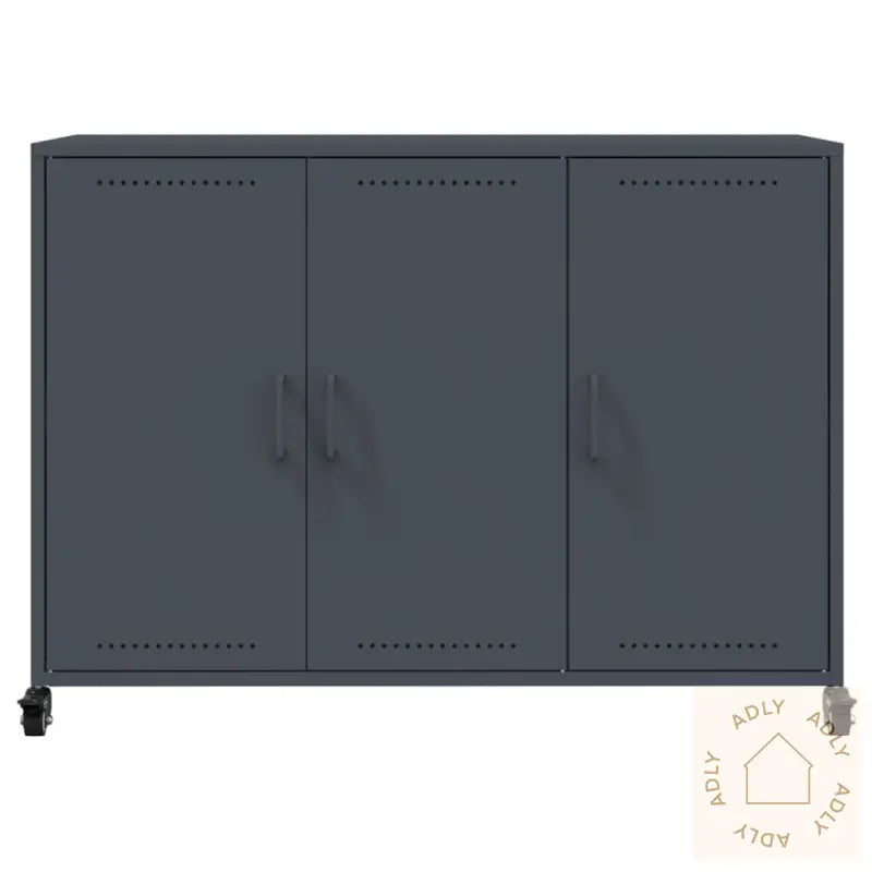 Skjenk Antrasitt 100,5X39X72 Cm Stål