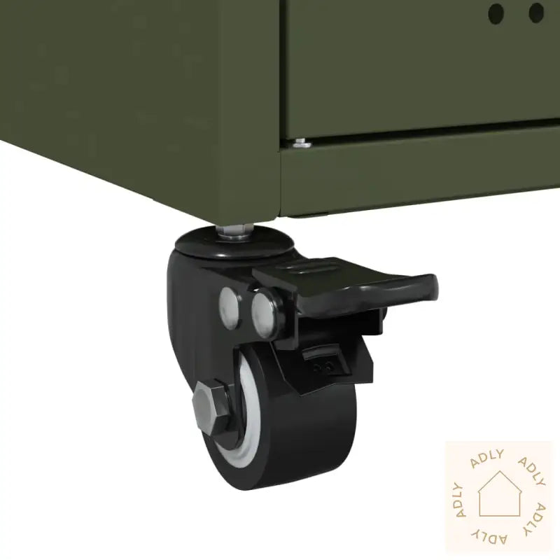 Skjenk Olivengrønn 100,5X39X72 Cm Stål