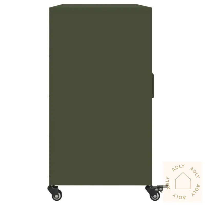 Skjenk Olivengrønn 100,5X39X72 Cm Stål