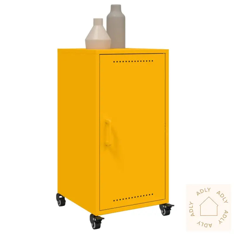 Skjenk Sennepsgul 36X39X72 Cm Stål