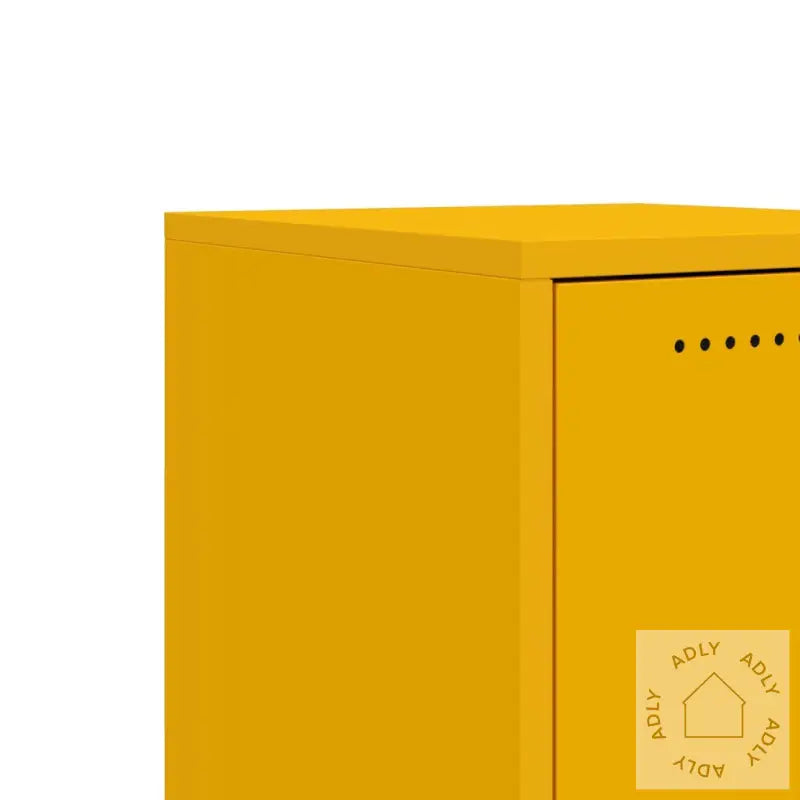 Skjenk Sennepsgul 36X39X72 Cm Stål