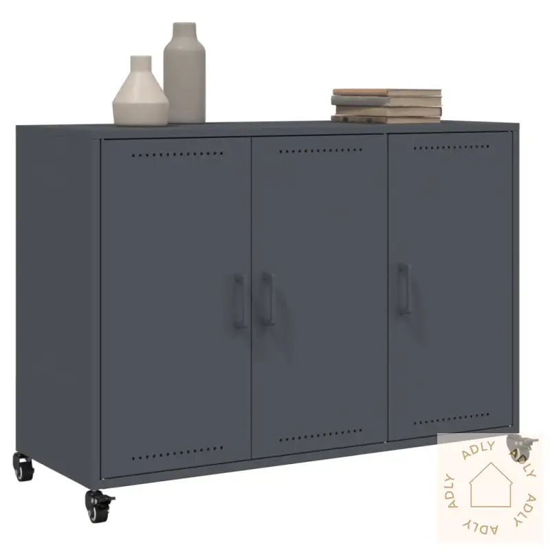 Skjenk Antrasitt 100,5X39X72 Cm Stål