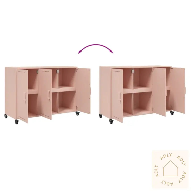 Skjenk Rosa 100,5X39X72 Cm Stål