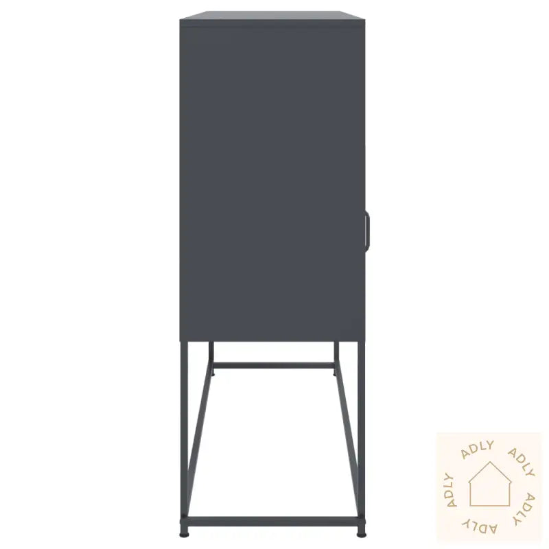 Skjenk Antrasitt 100,5X39X107 Cm Stål