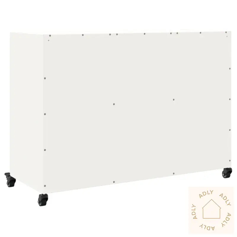 Skjenk Hvit 100,5X39X72 Cm Stål