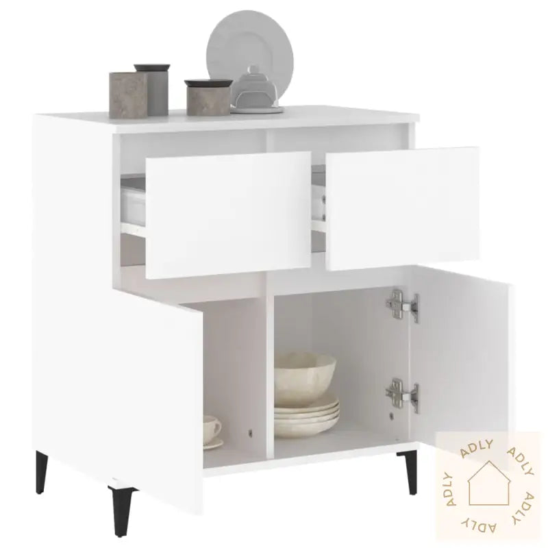 Skjenk Hvit 60X35X70 Cm Konstruert Tre