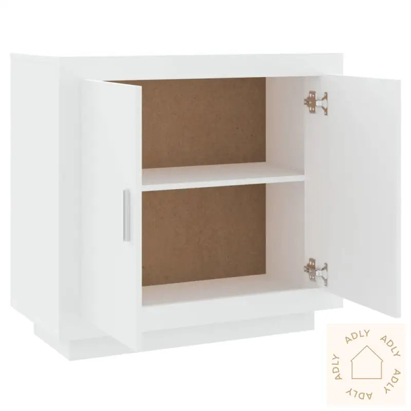 Skjenk Hvit 80X40X75 Cm Konstruert Tre