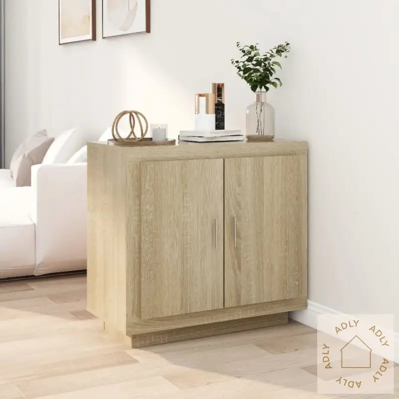 Skjenk Sonoma Eik 80X40X75 Cm Konstruert Tre