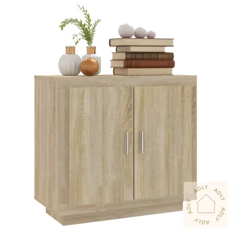 Skjenk Sonoma Eik 80X40X75 Cm Konstruert Tre