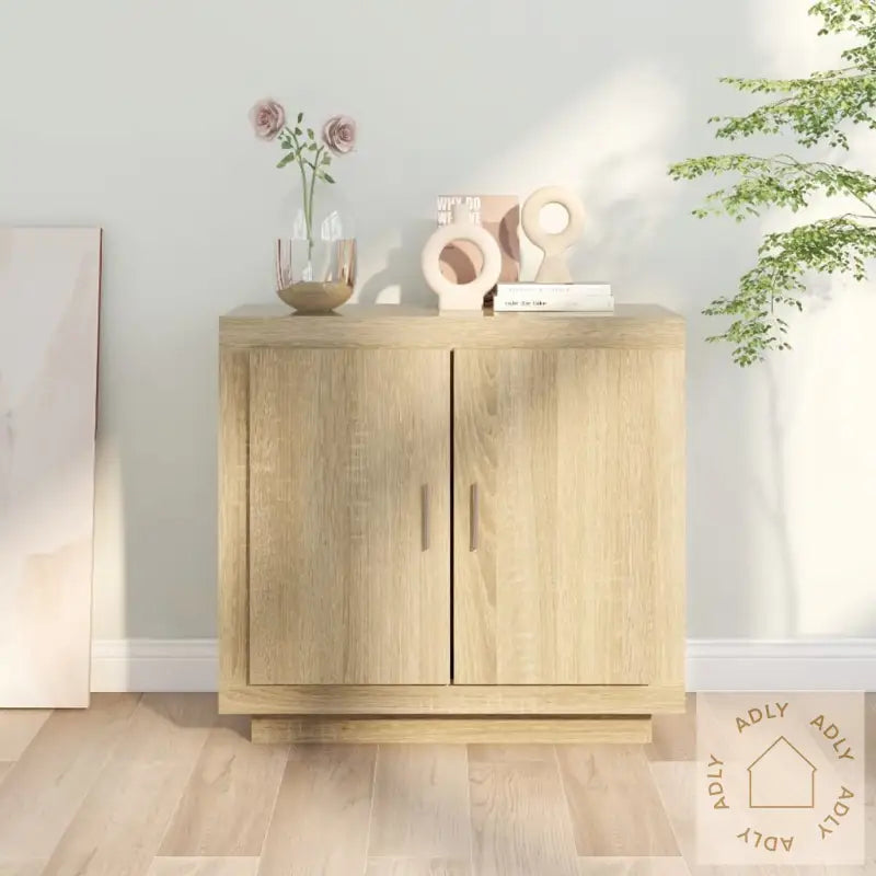 Skjenk Sonoma Eik 80X40X75 Cm Konstruert Tre