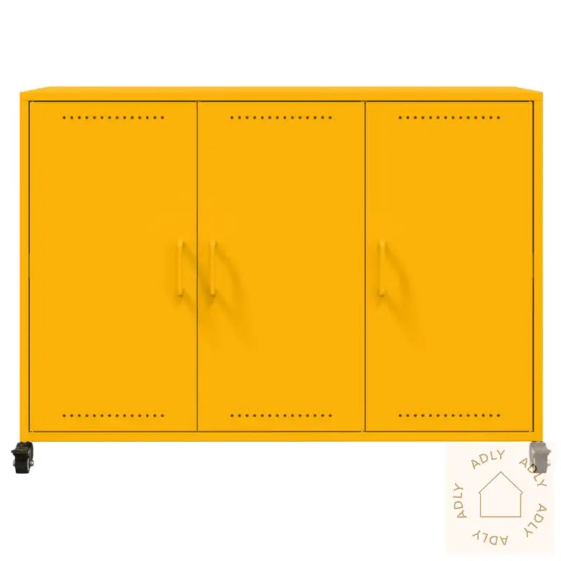 Skjenk Sennepsgul 100,5X39X72 Cm Stål