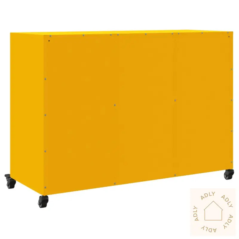 Skjenk Sennepsgul 100,5X39X72 Cm Stål