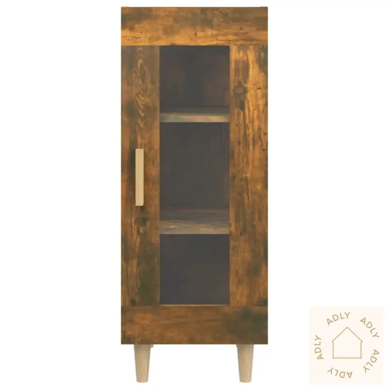 Skjenk Røkt Eik 34,5X34X90 Cm Konstruert Tre