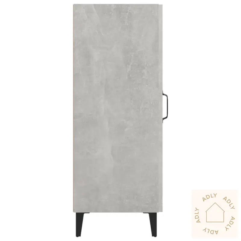 Skjenk Betonggrå 34,5X34X90 Cm Konstruert Tre