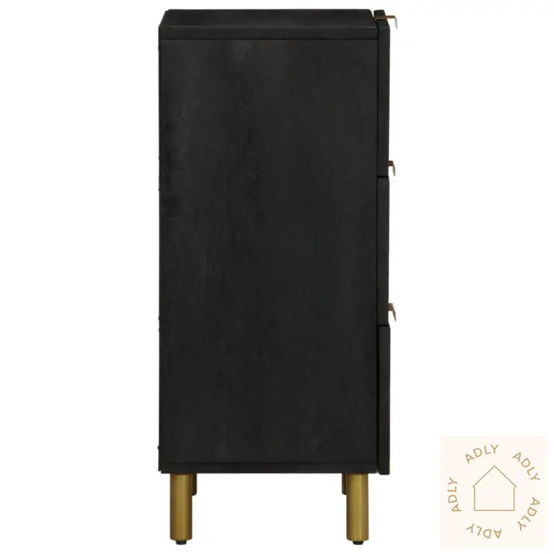 Skjenk Svart 40X33X75 Cm Konstruert Tre