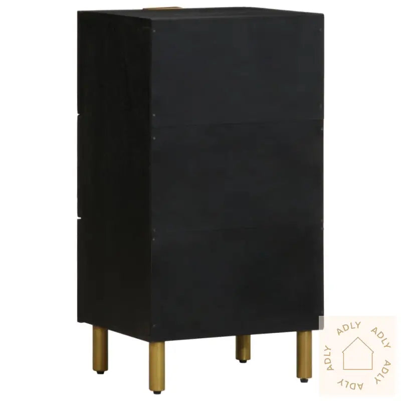 Skjenk Svart 40X33X75 Cm Konstruert Tre